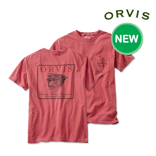 [ORVIS] Vintage Salmon Fly Short-Sleeved Pocket T-Shirt